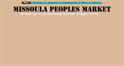 Desktop Screenshot of missoulapeoplesmarket.org